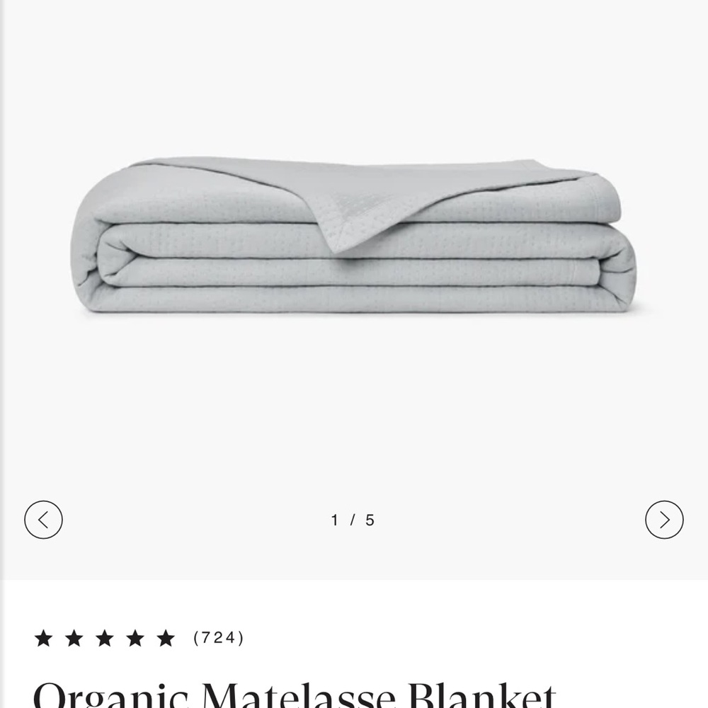 Organic Cotton Matelasse Blanket